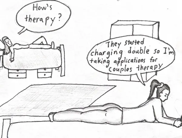 (Cartoon: ROSS HAMILTON / The Stanford Daily)