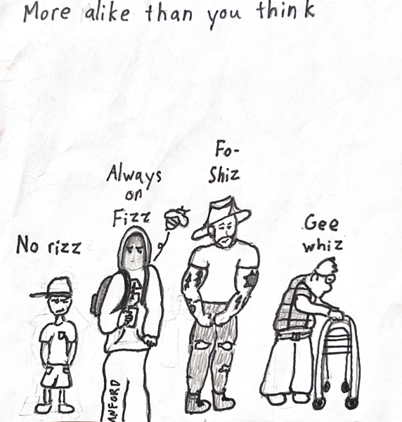 (Cartoon: ROSS HAMILTON / The Stanford Daily)