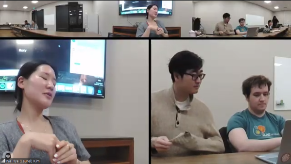 GSC councilors on Zoom.