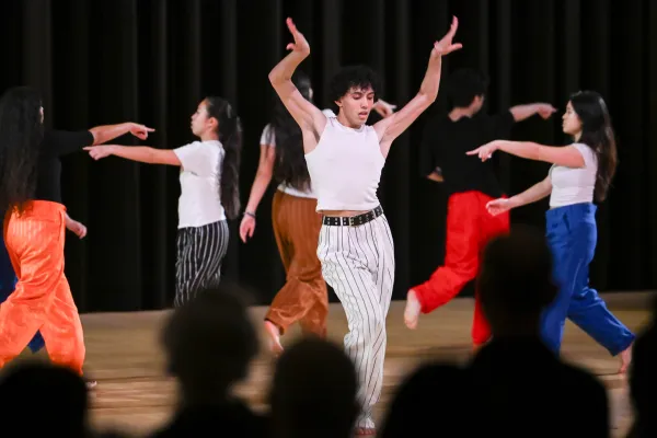 Photo of performers at the Young Choreographers Festival.