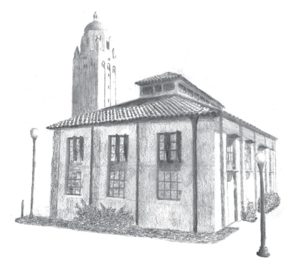 The Stanford Daily House illustration.