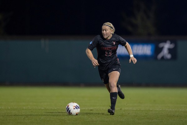 Stanford's Sammy Smith dribbles the ball during a game