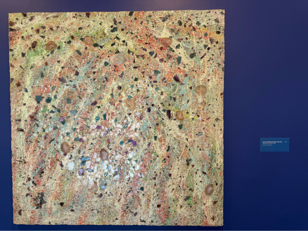 The luminous painting, “Lose Your Mind and Make A New One,” opens the Anderson Collection’s exhibition of Alteronce Gumby’s works. (Courtesy of Grace Liang)