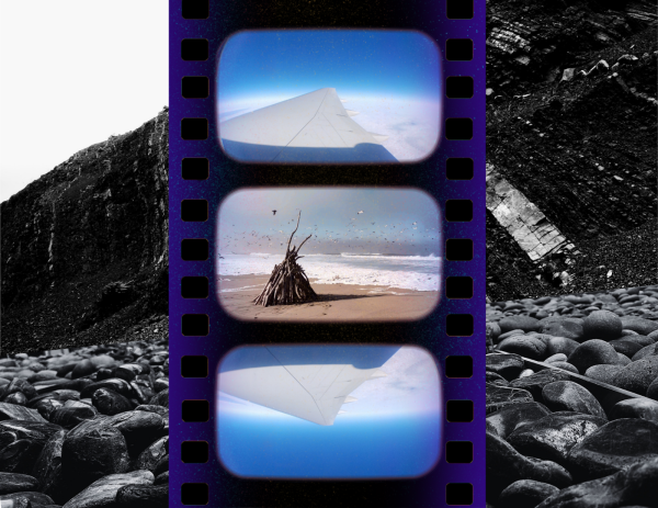 "I AM…of defiance, claiming my thoughts as free, guarding their attention, as we must protect grounded water’s clarity," writes Batts. (Graphic: AVELYN BATTS/The Stanford Daily)