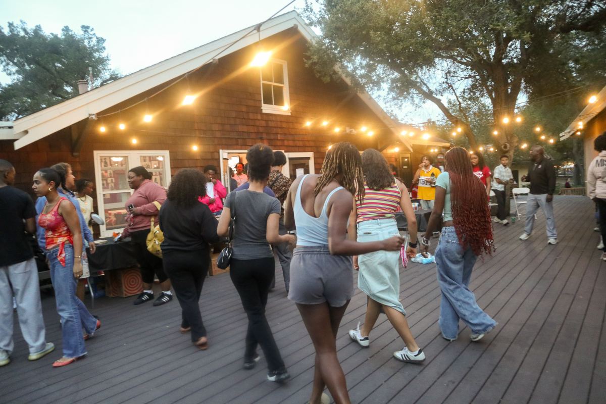 Stanford students celebrate heritage throughout Black History Month 2 Photo of students at the Black Student Union's cookout.