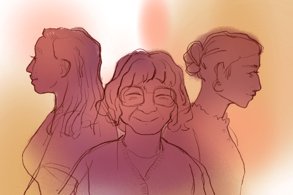 In recognition of Women's History Month, students shared personal tributes to the women in their lives. (Graphic: Chinyoung Shao/The Stanford Daily)