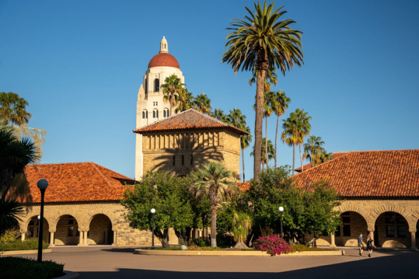 Picture of Main Quad and Hoover Tower.