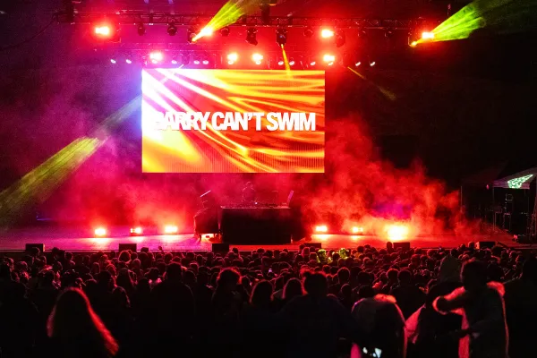 EDM artist Barry Can't Swim headlines Stanford Concert Network's 13th annual Frost Fest at Frost Amphitheater on Saturday. (Photo: ANANYA NAVALE/The Stanford Daily)