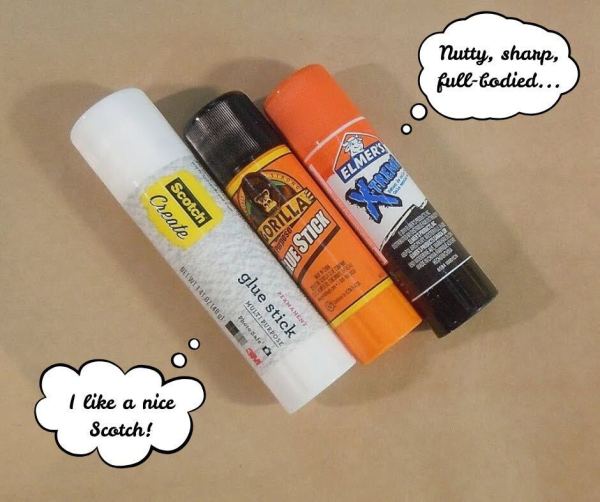 glue smells good, like a fine wine or cheese