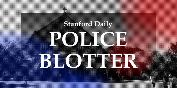 This week's police blotter covers incidents from April 21 to April 27. (Graphic: the Stanford Daily).