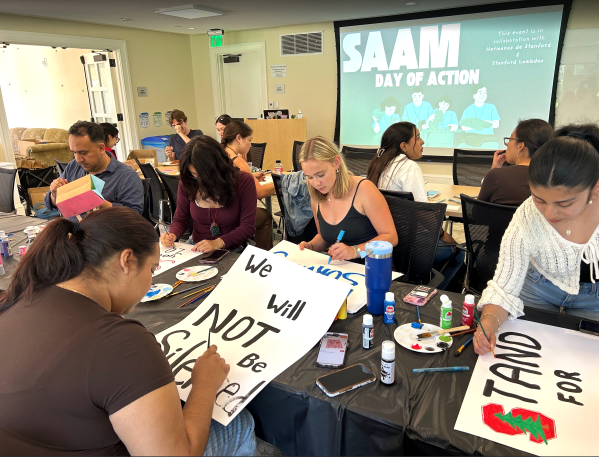 Students decorate awareness posters