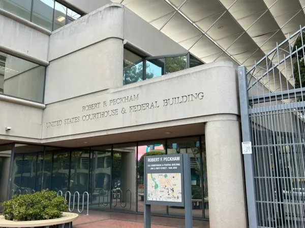 The exterior of the courthouse.