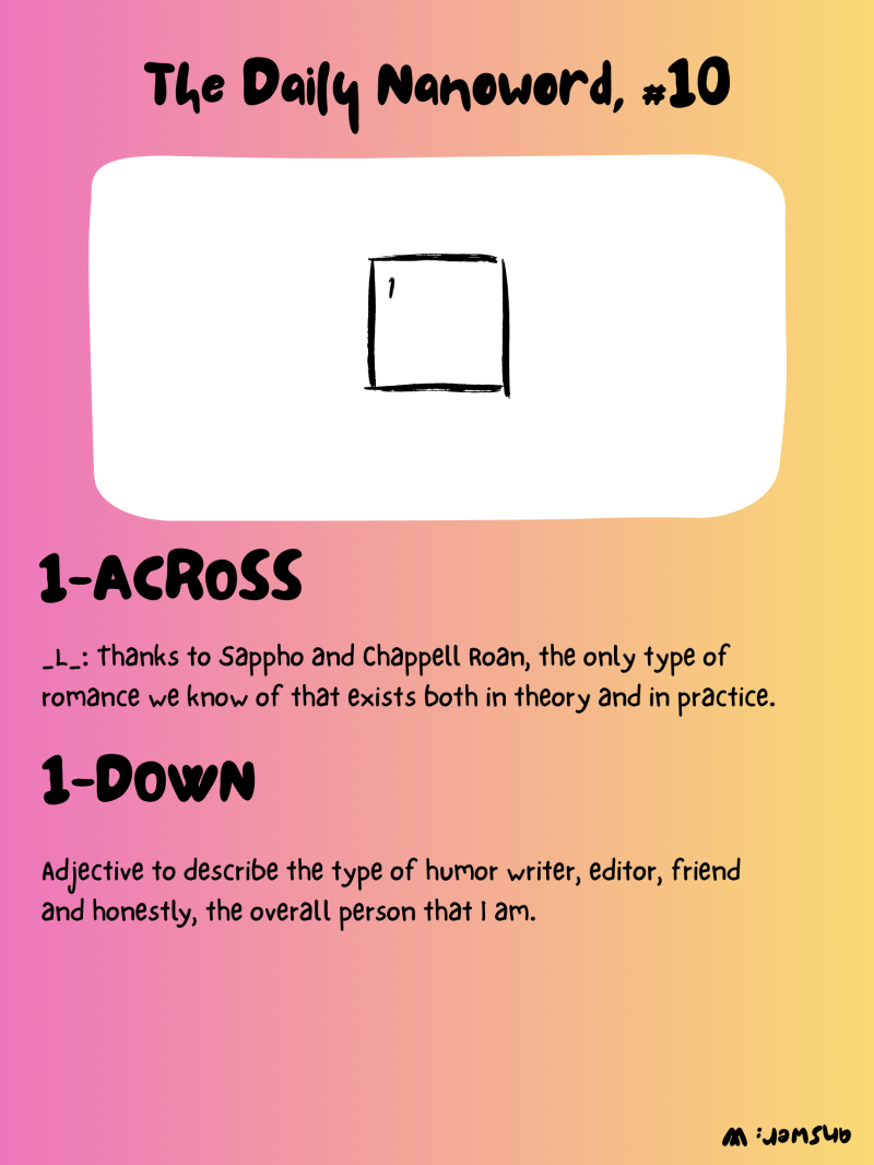 Nanoword #10 1 Nanoword #10