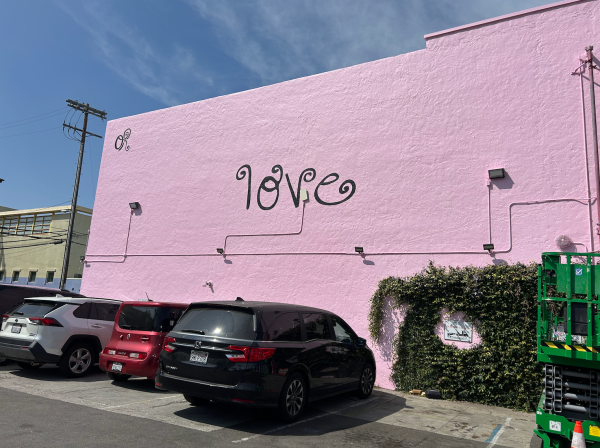 Olivia Rodrigo’s mural on Melrose Avenue in Los Angeles