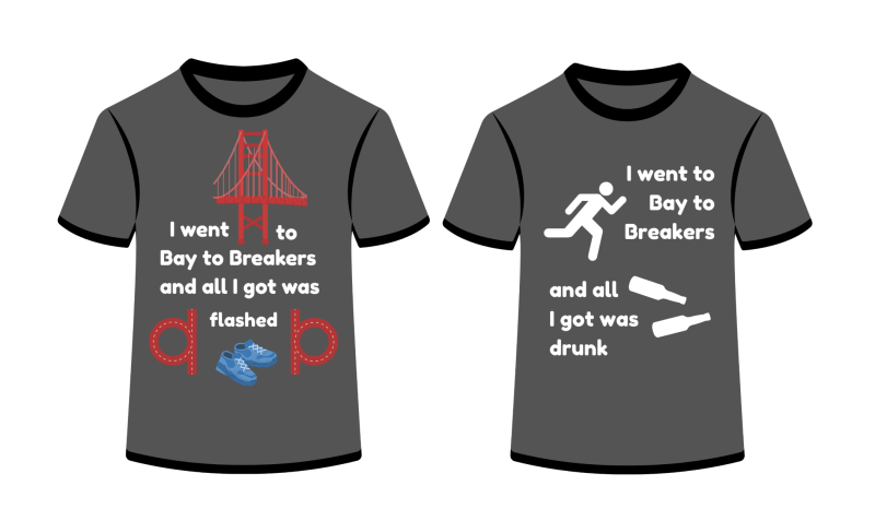 Humor Section Sponsor: Commemorative Bay to Breakers Shirts 1 Humor Section Sponsor: Commemorative Bay to Breakers Shirts
