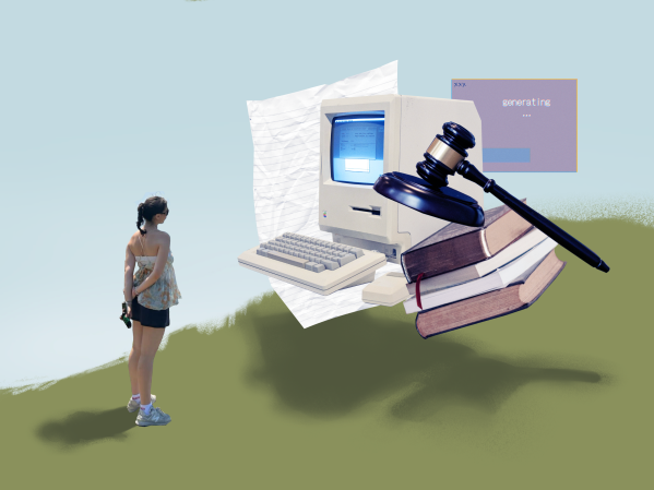 "The essays I will turn in this finals week are by no means the best scholarship in their fields. They are certainly not my best work. They are, however, mine." (Graphic: CHINYOUNG SHAO/THE STANFORD DAILY)