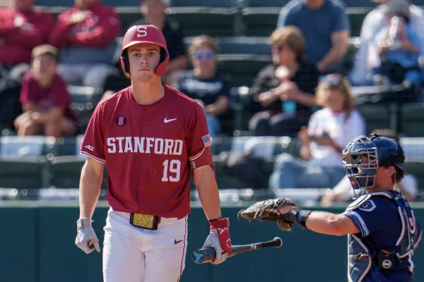 Teddy Tokheim during a game against Saint Mary's College at Klein Field at Sunken Diamond on May 12. Tokheim was a bright spot for Stanford in a somewhat underwhelming spring season. (Photo: GLEN MITCHELL/ISI Photos)