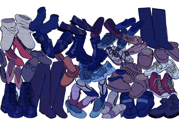 How social media redefined fashion from individuality to the enforcement of conformity. (Graphic: REBECCA BYERS/The Stanford Daily)