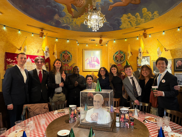The Vol. 268 Humor Section at Buca di Banquet. (Courtesy of Sam Lustgarten)
