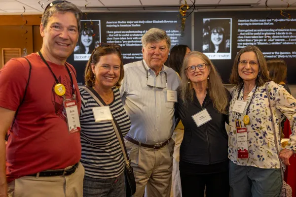 A group photo from the American Studies reception.