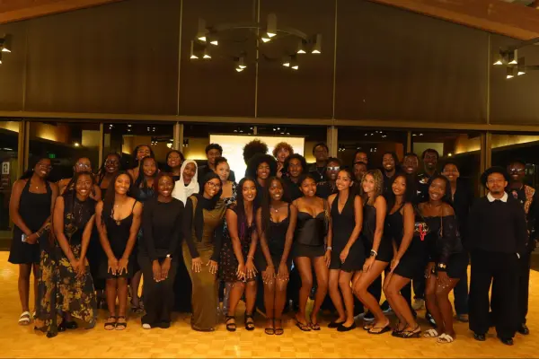 First-year Black students pose at Black Frosh Convocation.