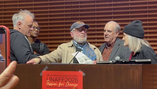Journalist Amy Goodman visits Stanford, interviews city council candidate who disrupted her event 1 Journalist Amy Goodman visits Stanford, interviews city council candidate who disrupted her event