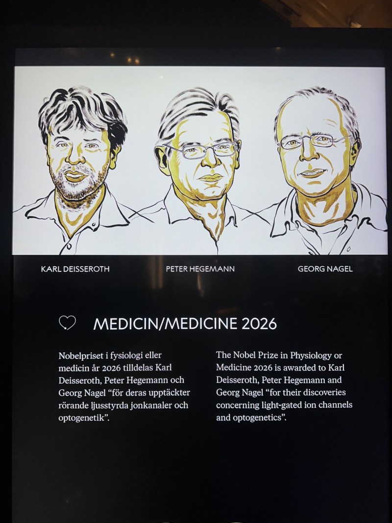 Stanford professor Karl Deisseroth, Ph.D. ’98, M.D. ’00, wins 2026 Nobel Prize for new way to study the brain using light 4 Stanford professor Karl Deisseroth, Ph.D. ’98, M.D. ’00, wins 2026 Nobel Prize for new way to study the brain using light